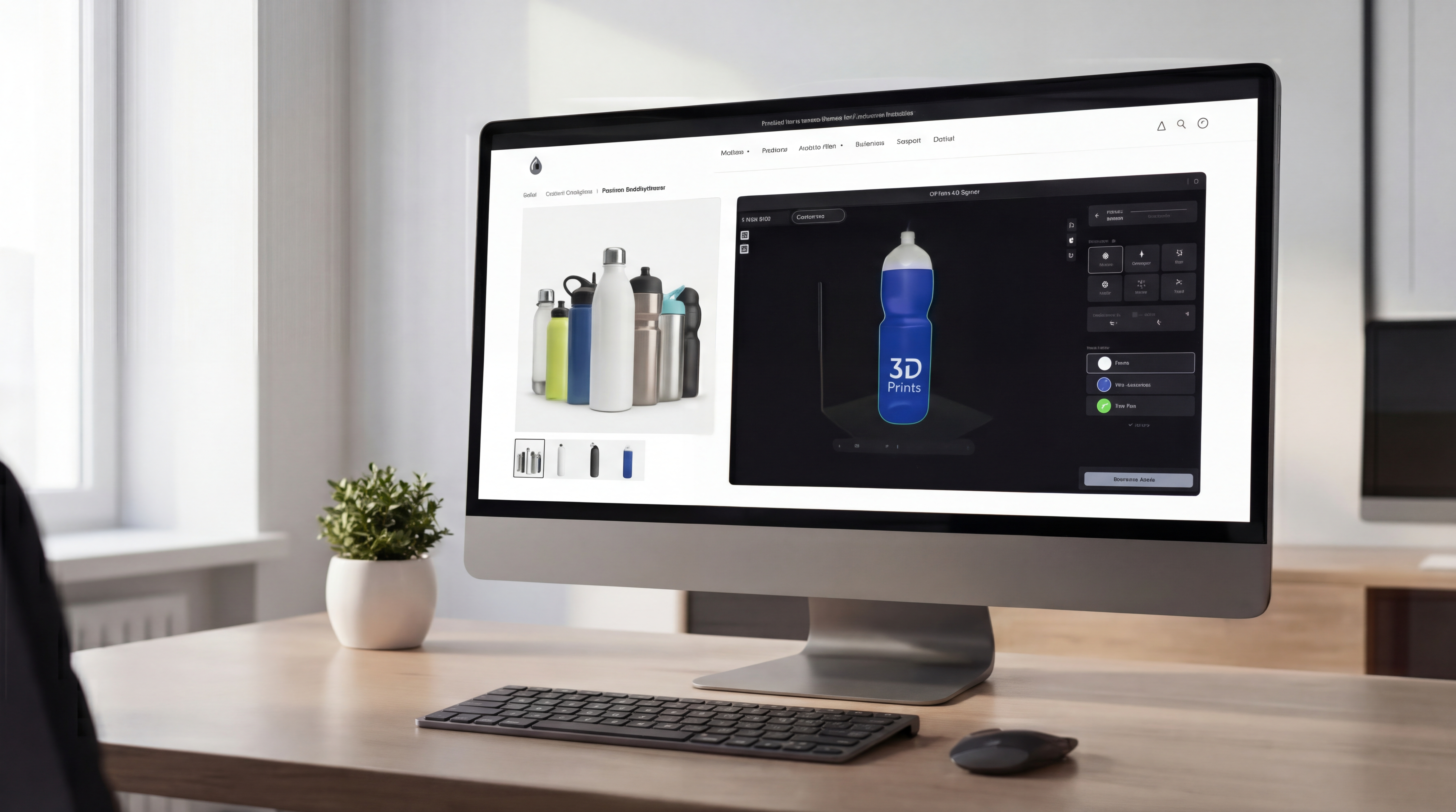 Dashboard del configuratore 3D